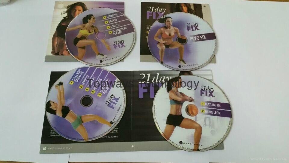 2014 New 21 Day Fix Yoga Plyo Fix 4 Disc Fitness Workout  With Resistance Bands 2