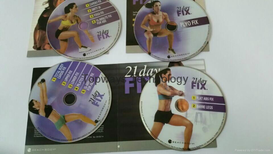 2014 New 21 Day Fix Yoga Plyo Fix 4 Disc Fitness Workout  With Resistance Bands 4