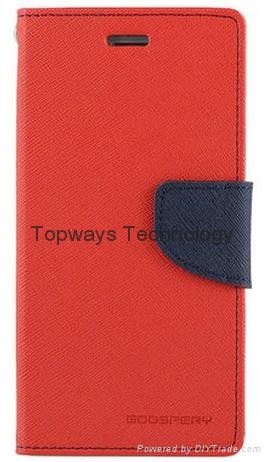 New Flip Leather Mercury Case Sony xperia z3 Stand Wallet Case with Card Slot  4
