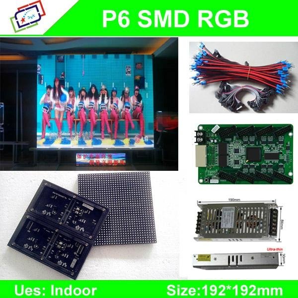 Shenzhen Factory Direct Wholesale P6 Outdoor SMD LED Display Module 192x192mm fo