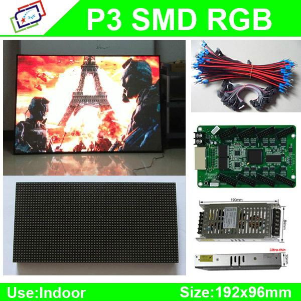 High-Definition P3 SMD indoor full color led display module / P3 RGB led panel /