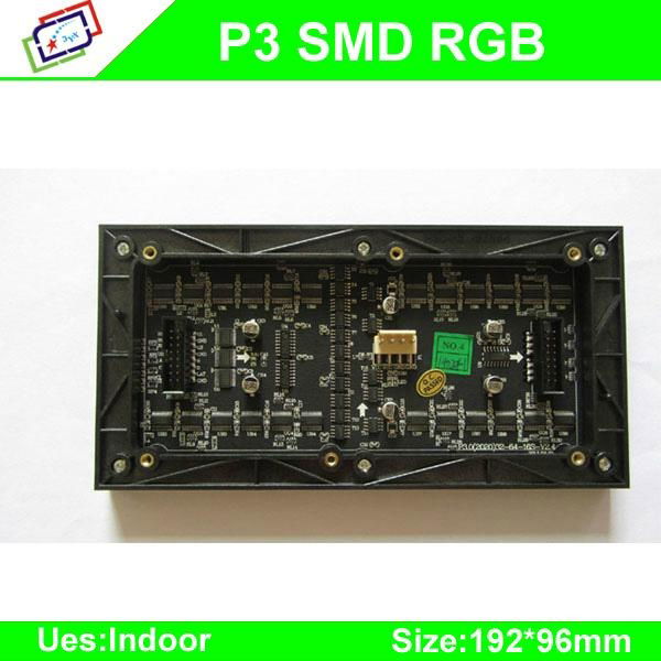 High-Definition P3 SMD indoor full color led display module / P3 RGB led panel / 5