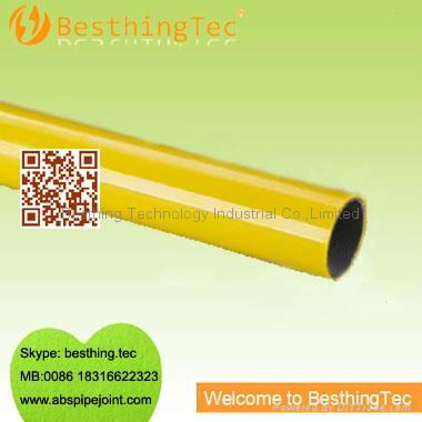 Plastic coated pipe for lean pipe joint system 3