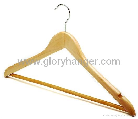 Factory wholesales price natural wooden hangers