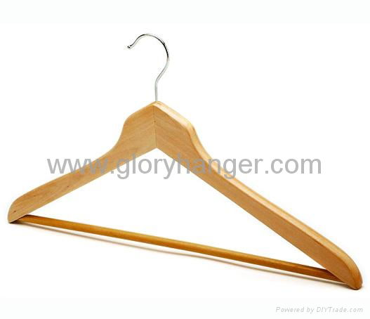 Factory wholesales price natural wooden hangers 3