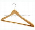 non slip rubber coated wooden hangers