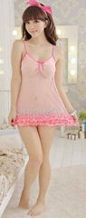 Hot sale sexy babydolls transparent underwear nightdress sexy lingerie