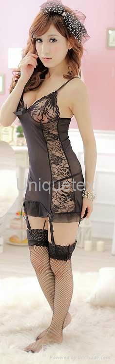 hot tight nightdress sexy lingerie nightwear lady's babydolls 2