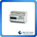 LCD Display Three Phase DIN Rail Mini