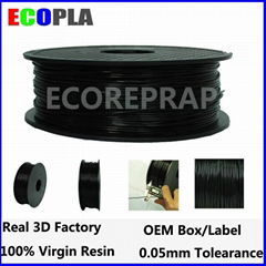 1.75mm 3mm high quality multicolor plastic coil filament 3d