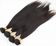 Natural Straight Indian Human Hair Weave