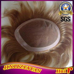 Customized 100% Human Hair Toupee