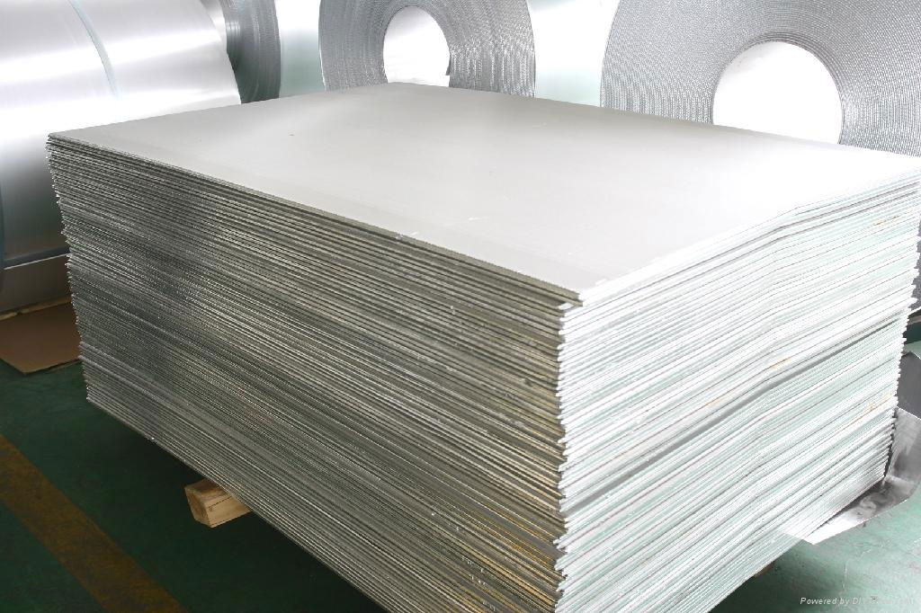DC/CC aluminum plate for construction with different width and thickness