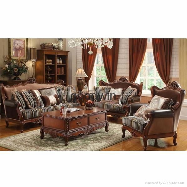 100% top grain geniune leather sofa set  4