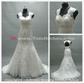 Popular Mermaid Bridal Dress Lace Keyhole Back Lace-up Bridal Gown Wedding Dress