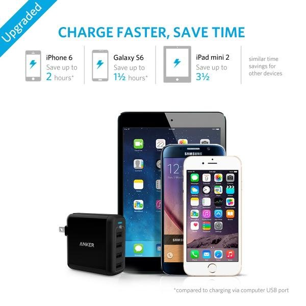 Anker USB Wall Charger PowerPort 4 3