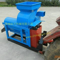 Tractor driven corn thresher