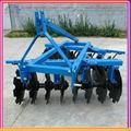 Three point offset disc harrow