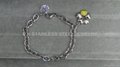 Fashion steel jewelry -14K Rose golden zirconia bracelet 4