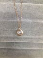 Fashion steel jewelry -Rose golden Stainless steel necklace