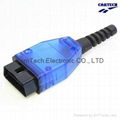 OBD-2 Connector elongated blue