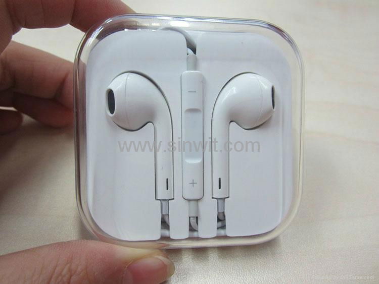 Original  EarPods with Remote and Mic for iPhone 5/5S 4