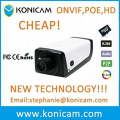 1.3 Megapixel Wifi POE Optional Plug and Play IP Camera Facial Recognition