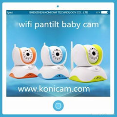 Konicam New Wireless Indoor H.264 Mini PTZ IP Camera