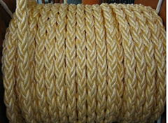 Nylon polyester mooring rope