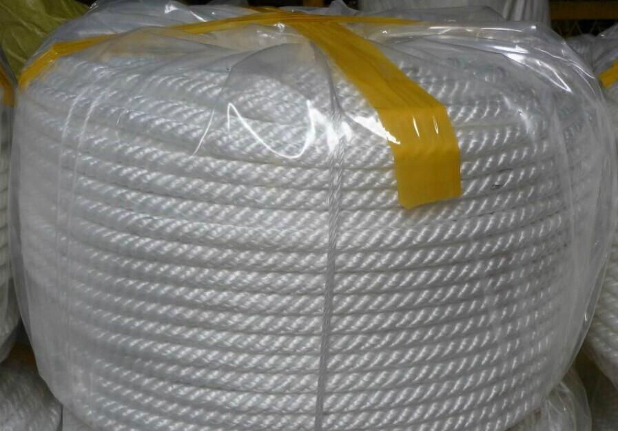 Polypropylene mooring rope