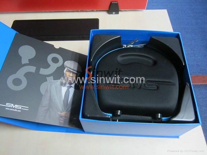 GENUINE Official SMS AUDIO STREET BY 50 CENT OVER-EAR WIRED HEADPHONES - BLACK 2