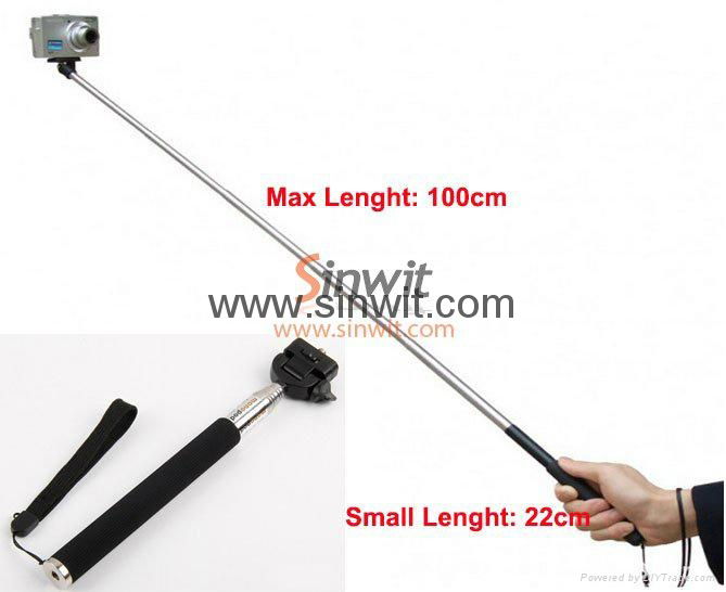  Bluetooth Remote Shutter WITH Self-portrait Camera Monopod  3