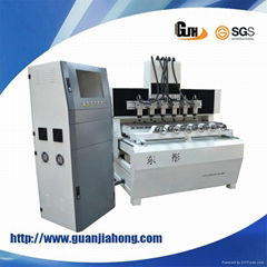 Aluminum engraving machine CNC router 4 axis 