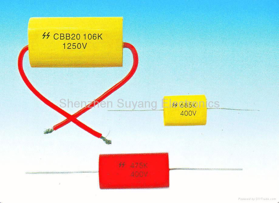 CBB20金属化聚丙烯薄膜轴向电容器(MPA)