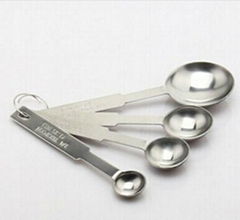 2014 hot selling stainless steel measuring spoon factory supply