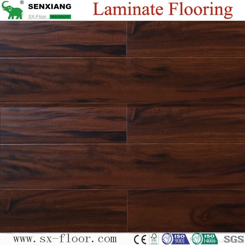 Wood Texture Deep Embossed & Handscraped Parquet Laminated Laminate Flooring 2