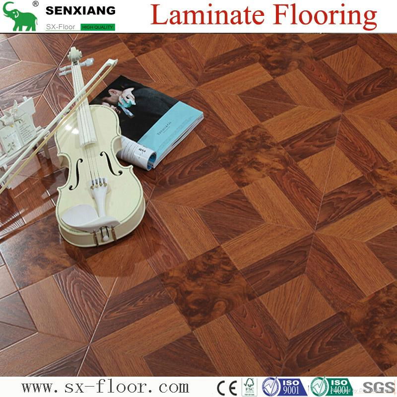 12mm Mdf/hdf Various Art Parquet Laminated Laminate Flooring 3