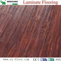 12mm Hdf Concave & Convex Surface Smooth Handscraped Laminate Flooring 3