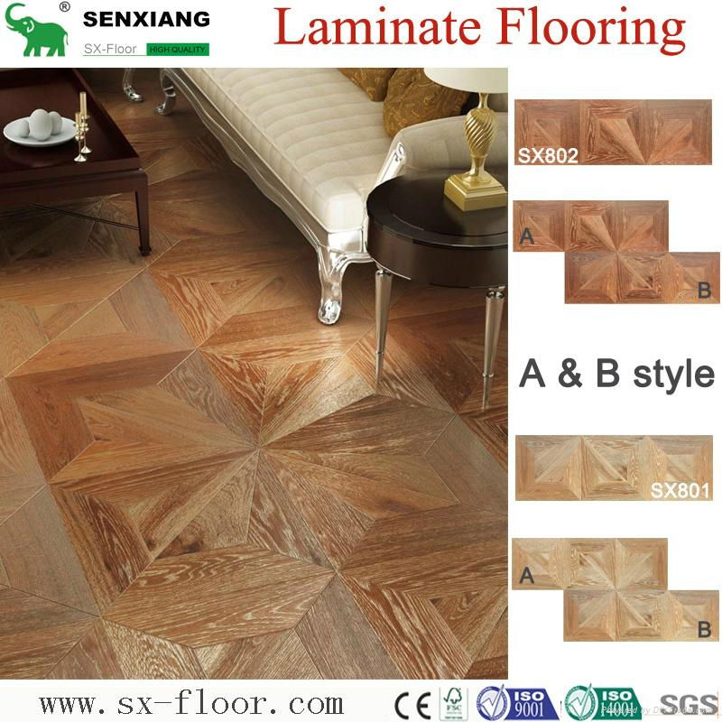 Decoration Art Parquet Wood Laminated Laminate Flooring