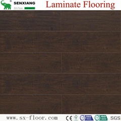 8mm Wenge Pattern Crystal Surface Laminated Wooden Laminate Flooring