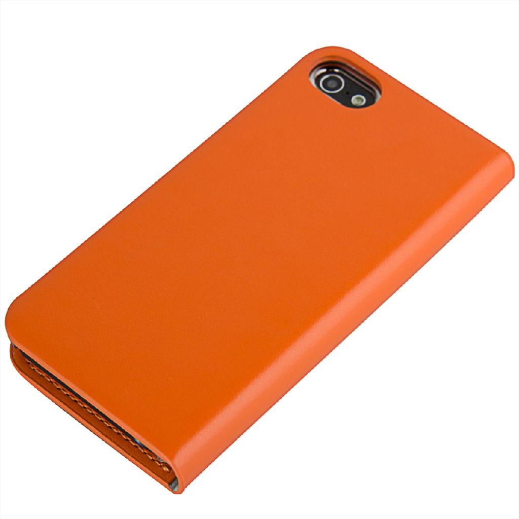 Genuine Leather Card Holder Flip Case for iPhone 5 5S 5