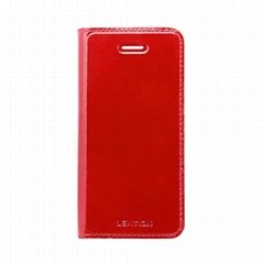 LENTION Leather Stand Card Holder Case Cover for iPhone 5 5S 