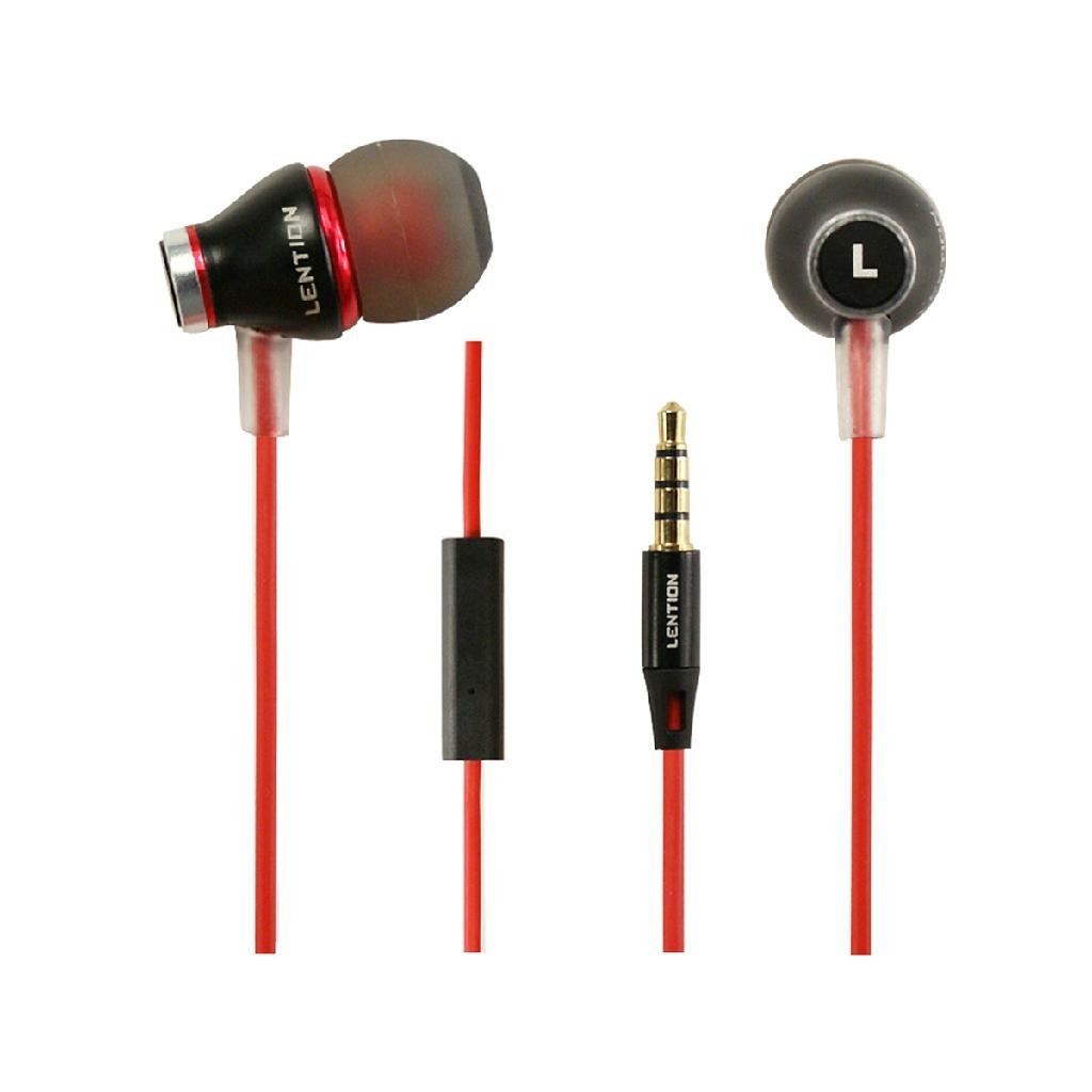 LENTION 1.2m High Performance I300 Remote Mic In-Ear Headphones 