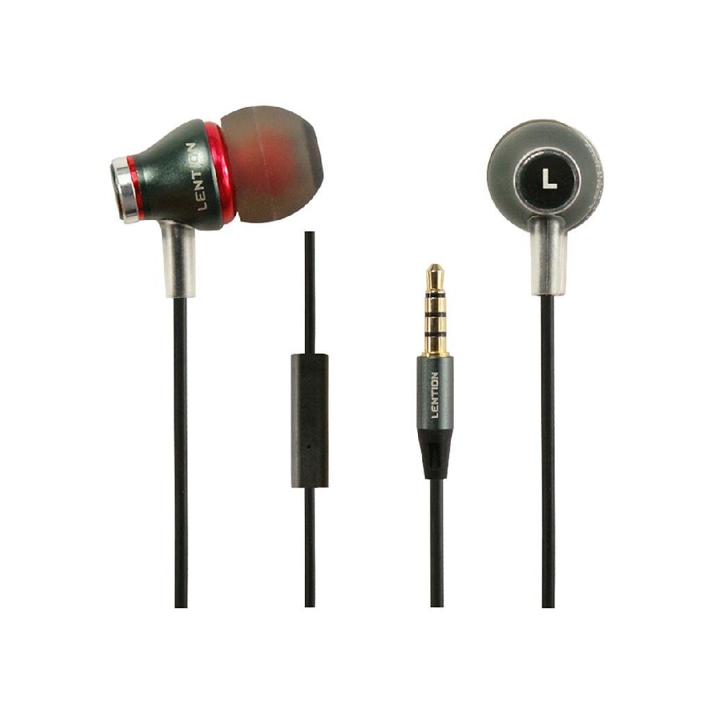 LENTION 1.2m High Performance I300 Remote Mic In-Ear Headphones  5