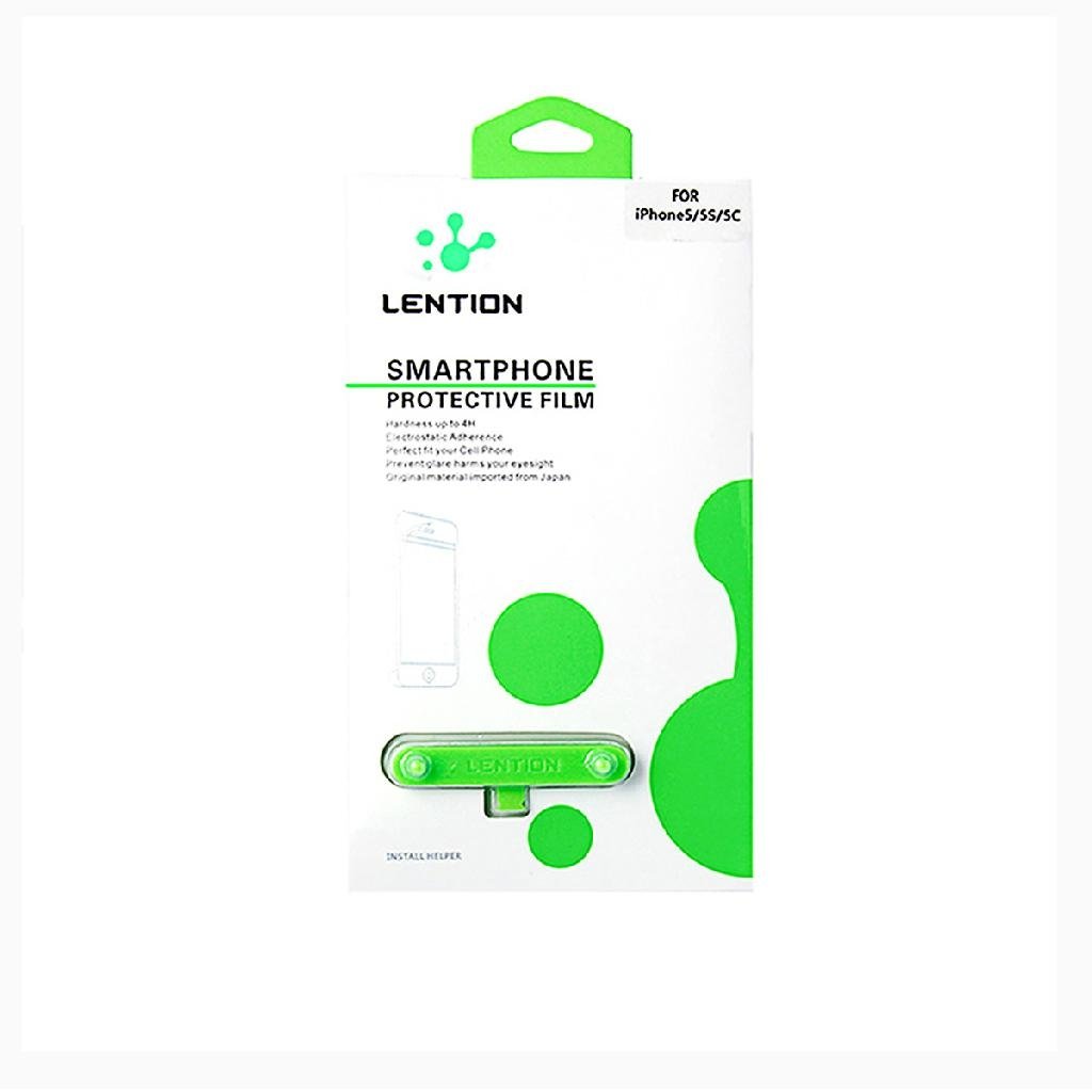Screen Protector Film Pro with Paste Assistor for iPhone 5 5S 5C  5