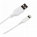 LENTION 1m  PVC  Nickel-plated Flexible Lightning USB Cable 