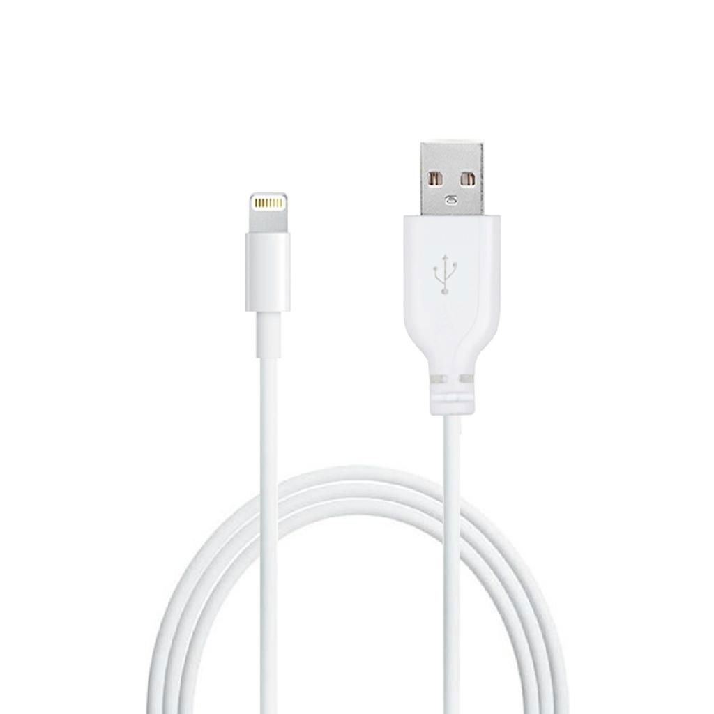 LENTION 1m  PVC  Nickel-plated Flexible Lightning USB Cable  2