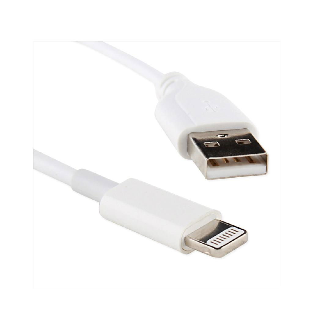 LENTION 1m  PVC  Nickel-plated Flexible Lightning USB Cable  3