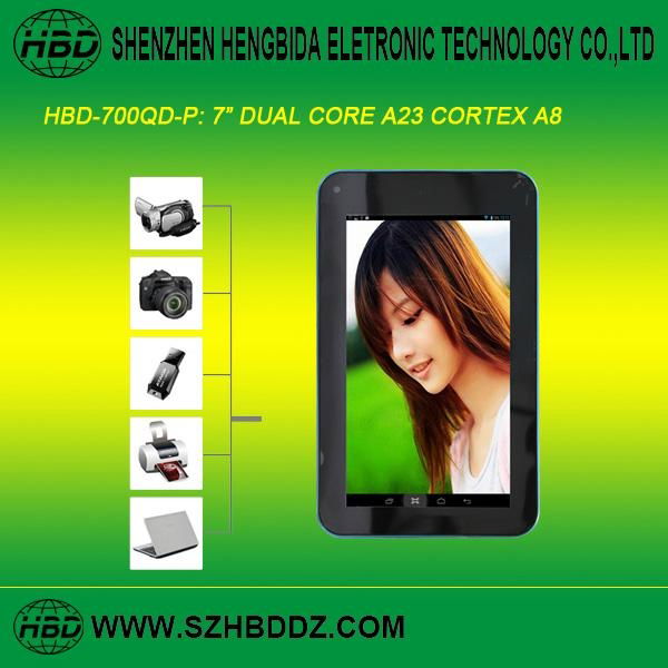 HBD-700QD-P 7 Inch Dual Core Tablet PC 4
