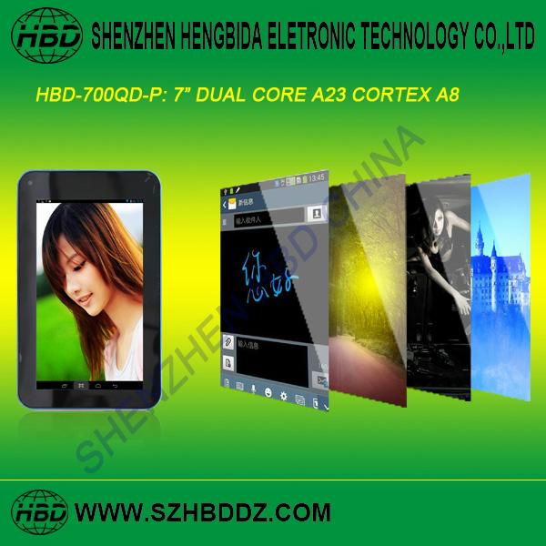 HBD-700QD-P 7 Inch Dual Core Tablet PC 5